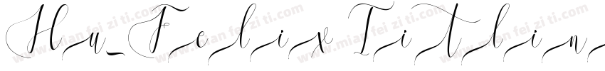 Hu_Felix Titling Reg字体转换